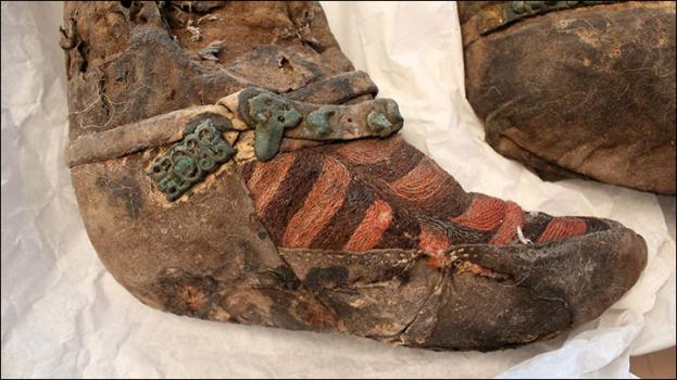 Este es el aspecto del calzado de la mujer enterrada hace 1.500 años