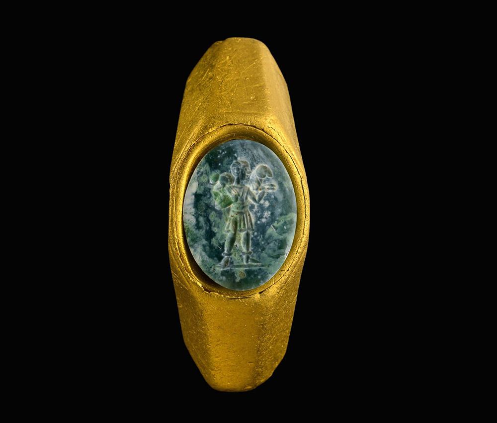 Descubren un anillo del siglo III con la imagen de Cristo (Autoridad de Antigüedades de Israel) Descubren un anillo del siglo III con la imagen de Cristo (Autoridad de Antigüedades de Israel)