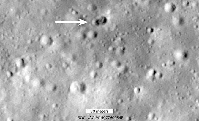 Doble cráter de impacto