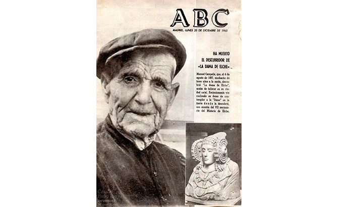 La muerte de Manuel Campello en la portada del ABC (1965)