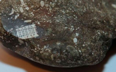 Resuelven el misterio del 'microchip' insertado en una roca