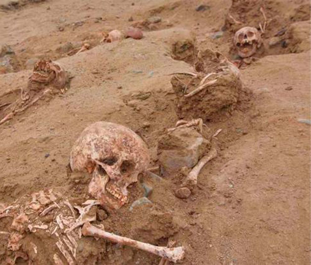 Hallan en Perú un sacrificio masivo de niños de época Preinca (Crédito: agencia de noticias Andina) Hallan en Perú un sacrificio masivo de niños de época Preinca (Crédito: agencia de noticias Andina)
