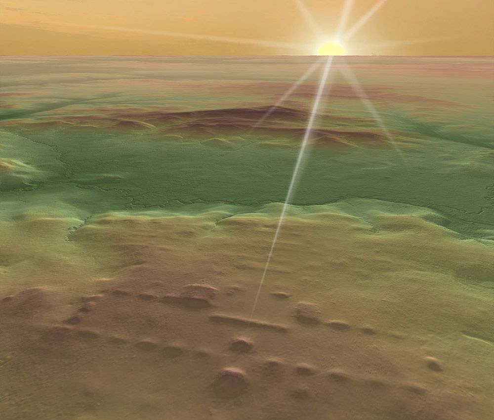 Mapeo LiDAR a los monumentos mayas