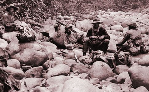 Fawcett en una de sus expediciones