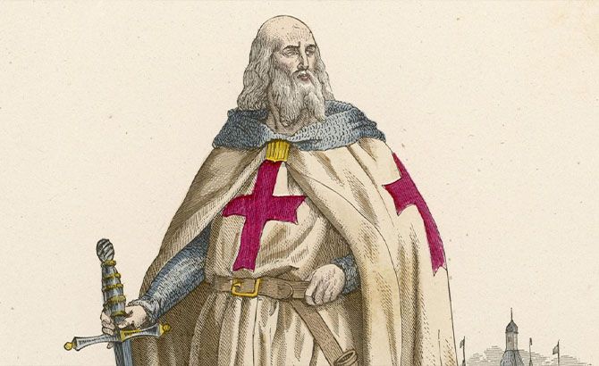Jacques de Molay gran maestre templario fue arrestado y quemado vivo