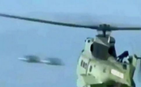 Un ovni atacó a un helicoptero de la Armada