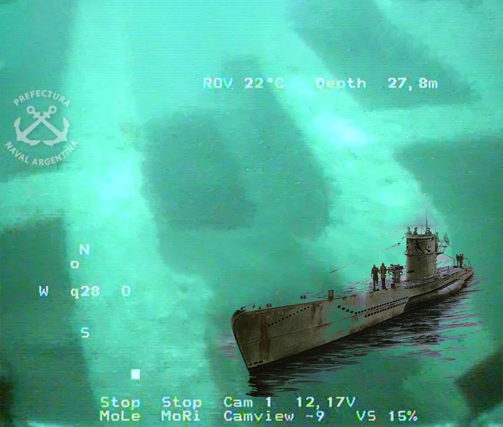 Descubren un submarino nazi en Argentina