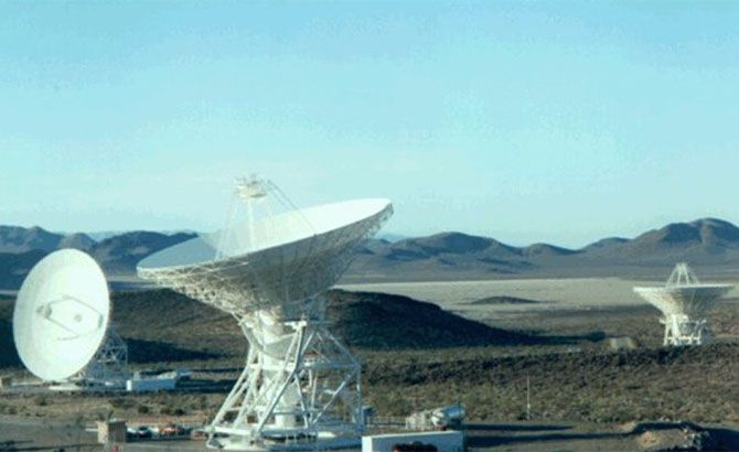 La antena radar del Sistema Solar Goldstone