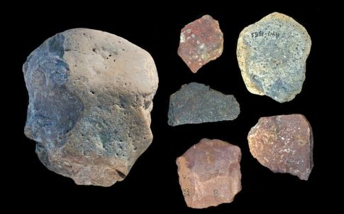 Herramientas de 3 millones de años. Foto de SE Bailey, Homa Peninsula Paleoanthropology Project