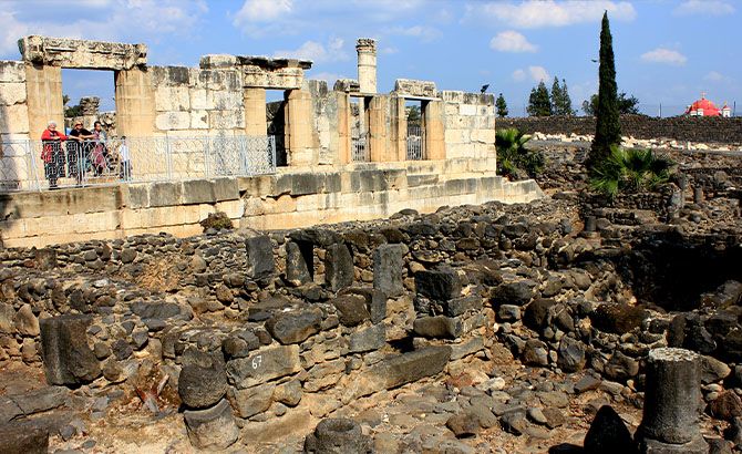 Cafarnaum fue uno de los lugares donde Jesús realizó sus primeros milagros