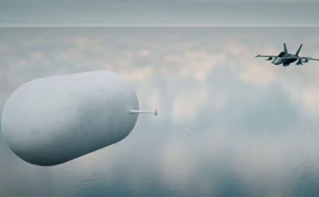 Recreación del objeto que persiguió Davir Fravor en su F18