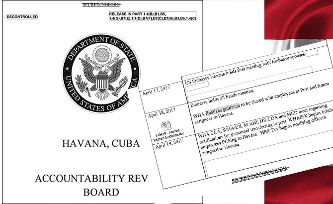 El informe del Departamento de Estado señala la falta de liderazgo y la desorganización en los episodios de salud del síndrome de La Habana