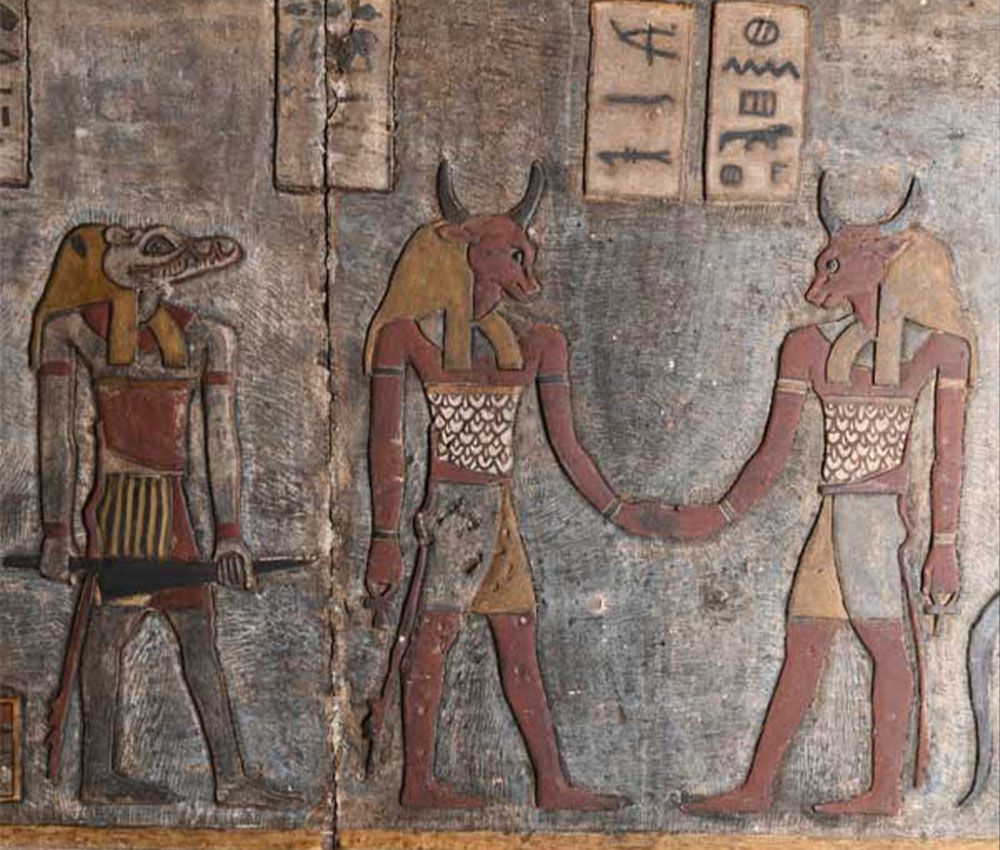 Una imagen del zodiaco del templo de Esna