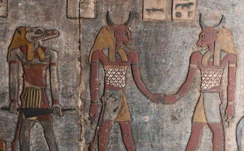 Una imagen del zodiaco del templo de Esna