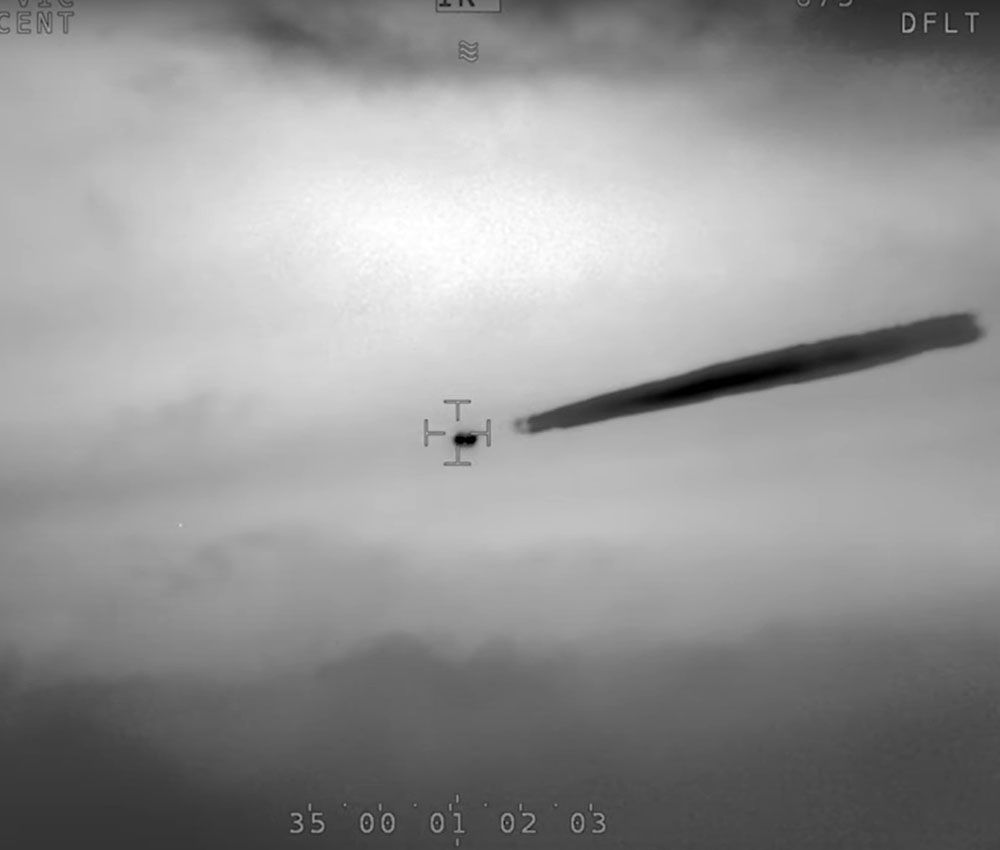 Un fotograma del vídeo obtenido por el FLIR del helicóptero
