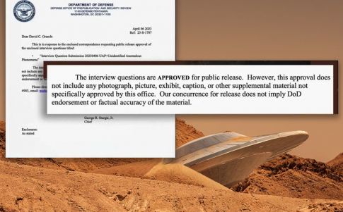 Hay fotos y documentos de la recuperación de ovnis