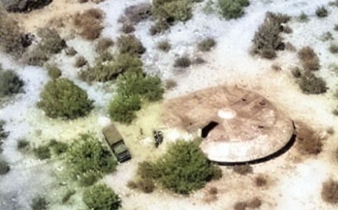 Recreación de la recuperación de un ovni