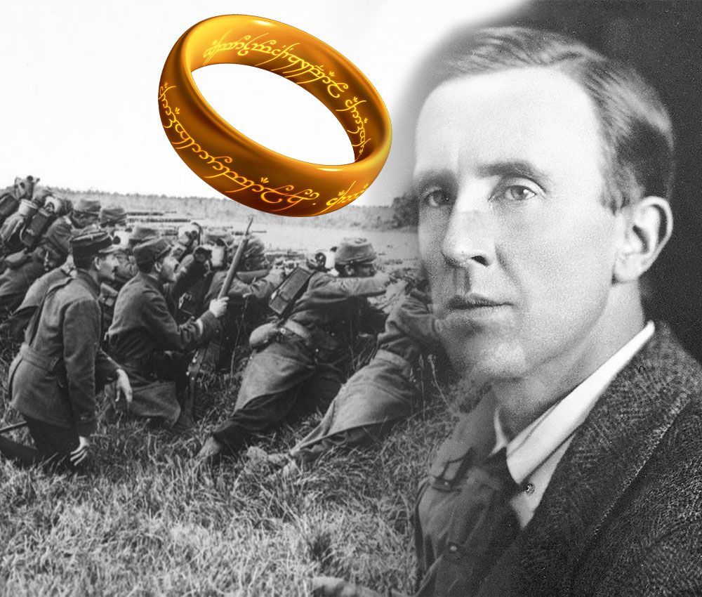 Un fotomontaje de la batalla de Marne y el anillo de Saurón