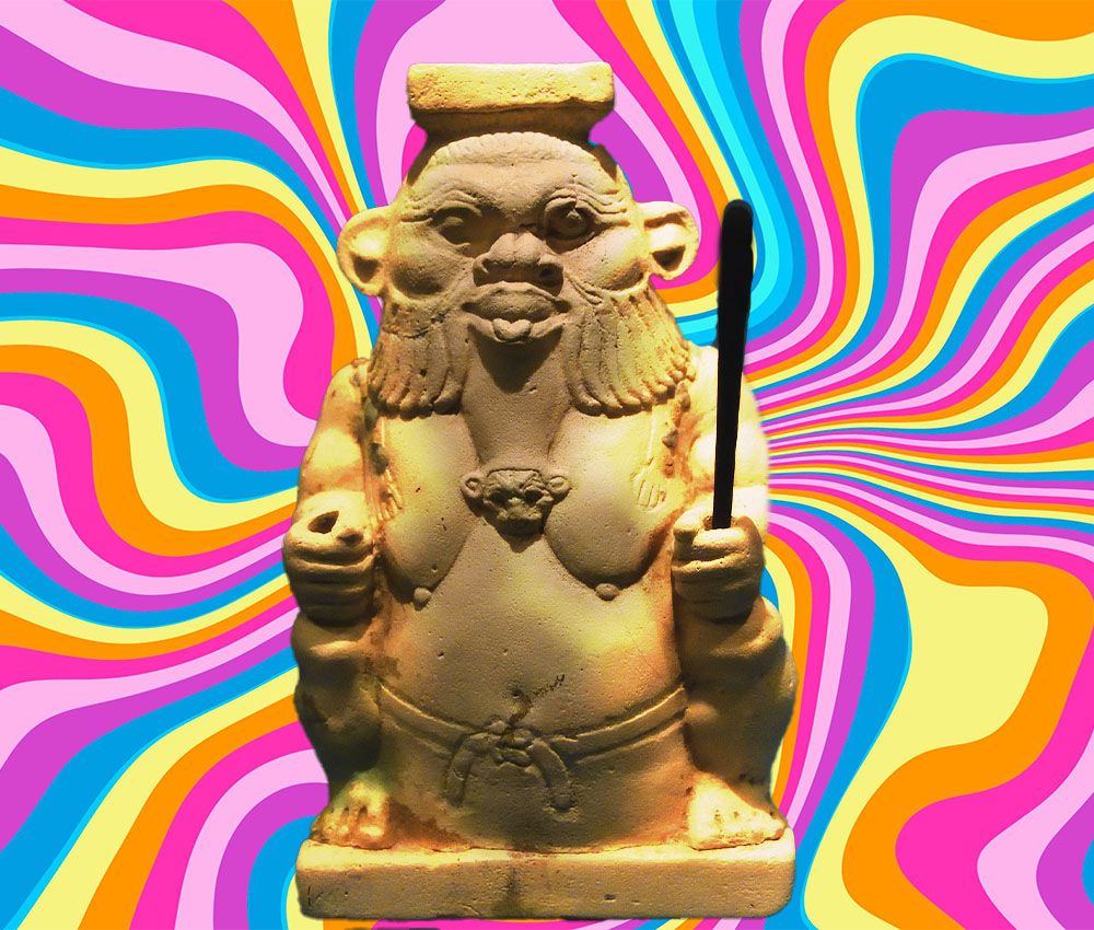 Drogas alucinógenas en una vasija egipcia del dios Bes Drogas alucinógenas en una vasija egipcia del dios Bes