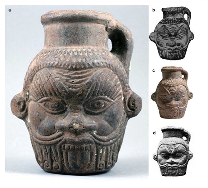 La vasija del dios egipcio Bes La vasija del dios egipcio Bes