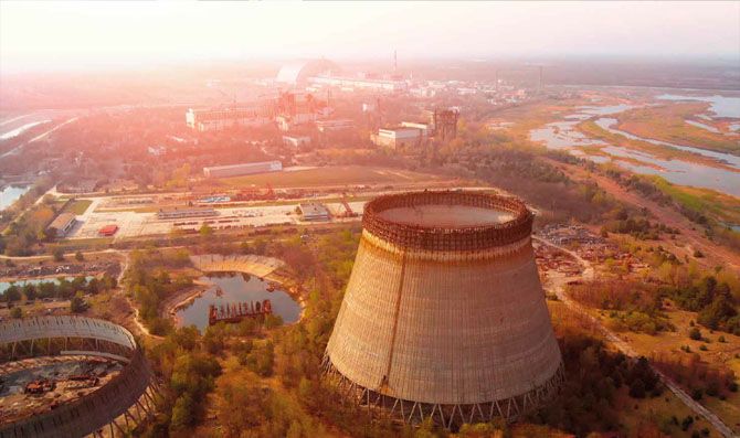 La central nuclear de Chernóbil