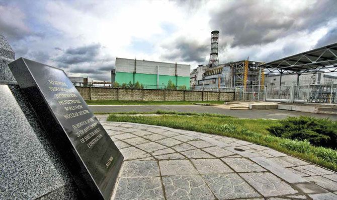 Otra imagen de la central nuclear