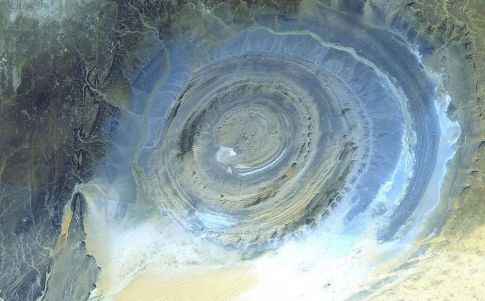 El Ojo del Sáhara es una anomalía geológica