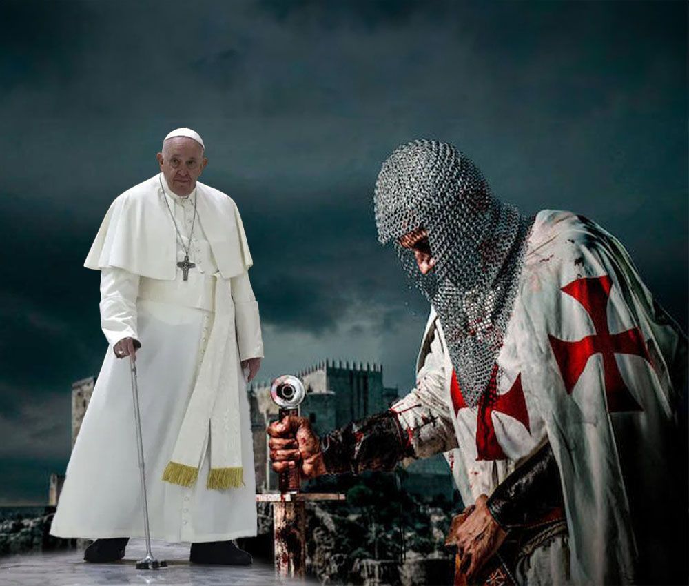 Los templarios demandan al Papa Francisco