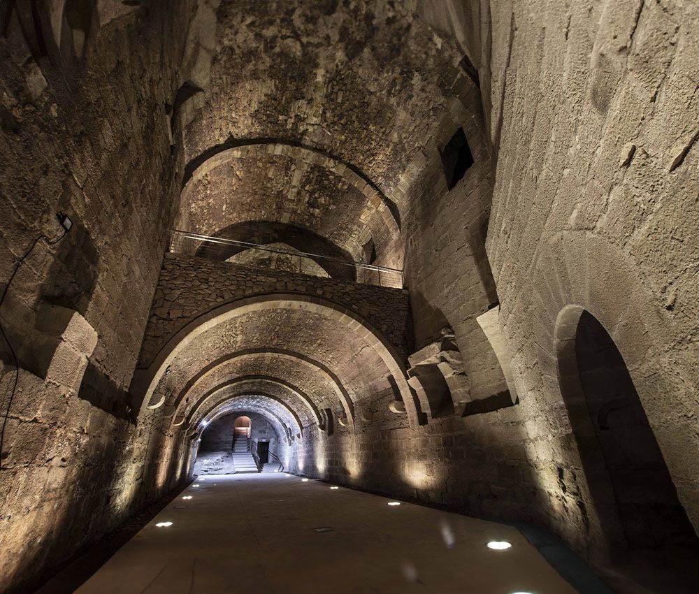 Sotano del castillo de Mora de Rubielos