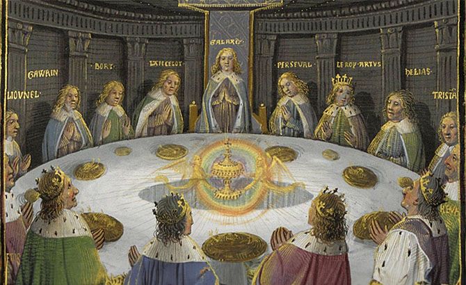 Los caballeros de la mesa redonda