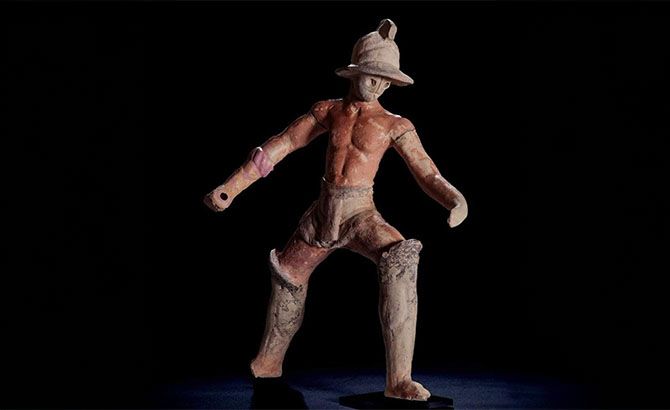 Un gladiador de juguete Un gladiador de juguete