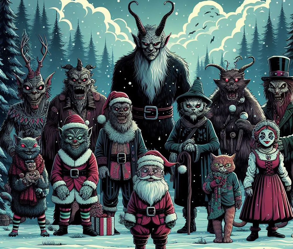 Los mitológicos seres de la obscura navidad Los mitológicos seres de la obscura navidad