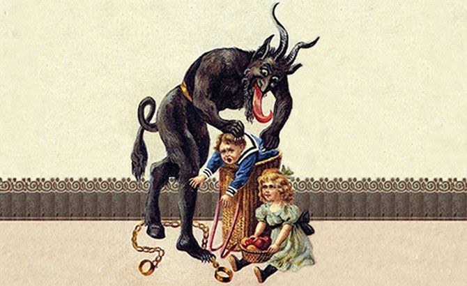Una representación del Krampus