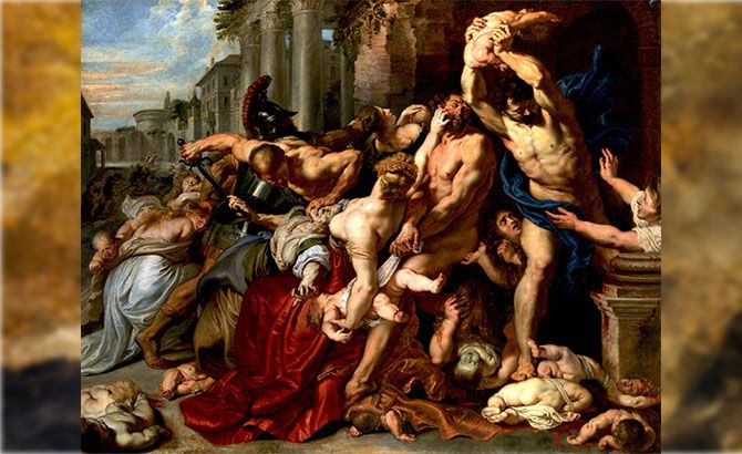 La matanza de los inocentes de Paul Rubens