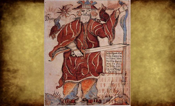 El dios Odín guarda semejanza con Papá Noel