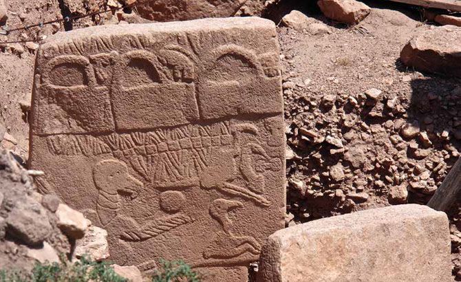 Una de las columnas de Göblekli Tepe