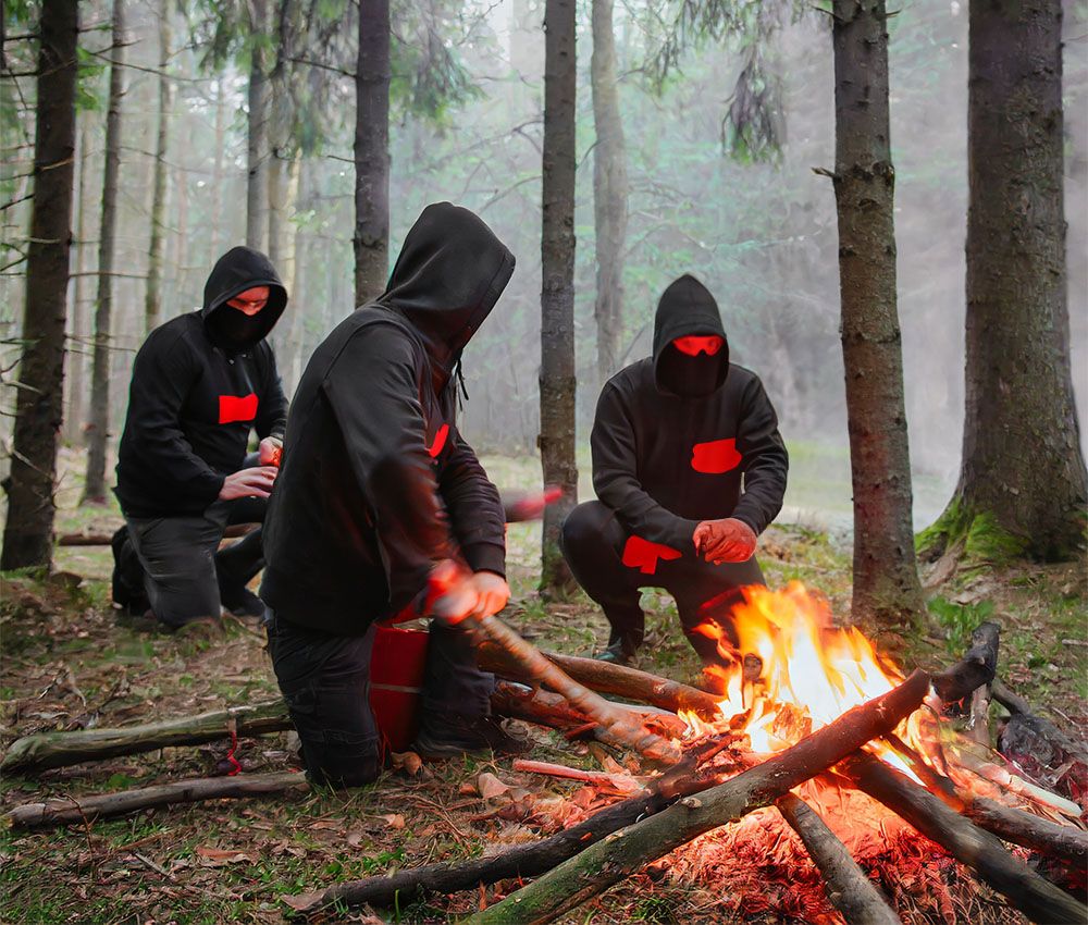 Recreación IA de un ritual satánico