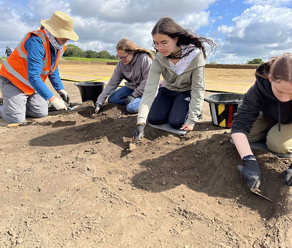 Trabajos en el templo pagano