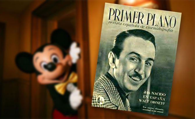 La revista Primer plano publicó que Disney nació en España