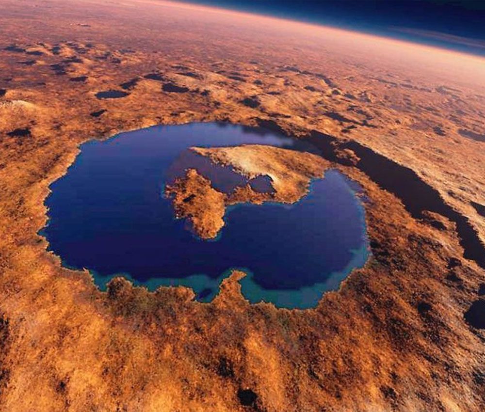 Agua helada en el ecuador marciano