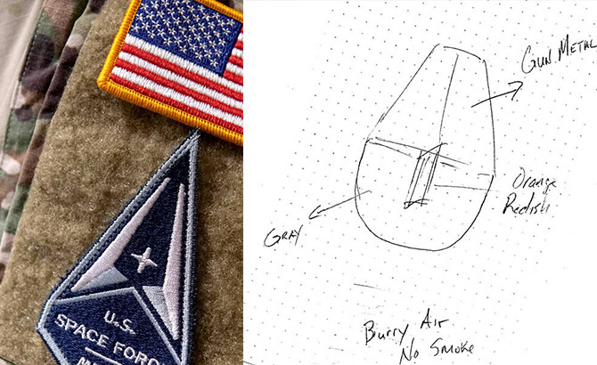 Aspecto del objeto descrito por el piloto de caza