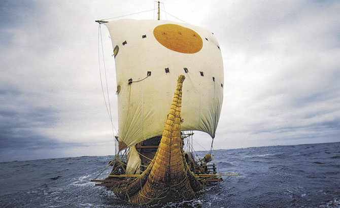 La embarcación Ra II demostró que era posible navegar a América La embarcación Ra II demostró que era posible navegar a América