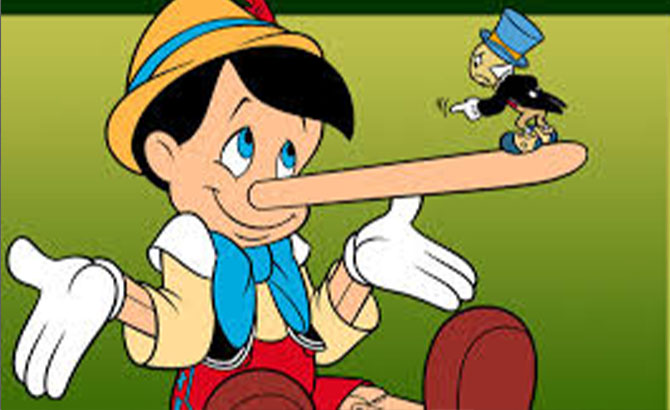 Pinocho escucha la voz de Pepito Grillo