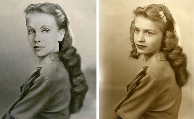 La imagen de Maria Orsic coincide con este retrato de los años 40