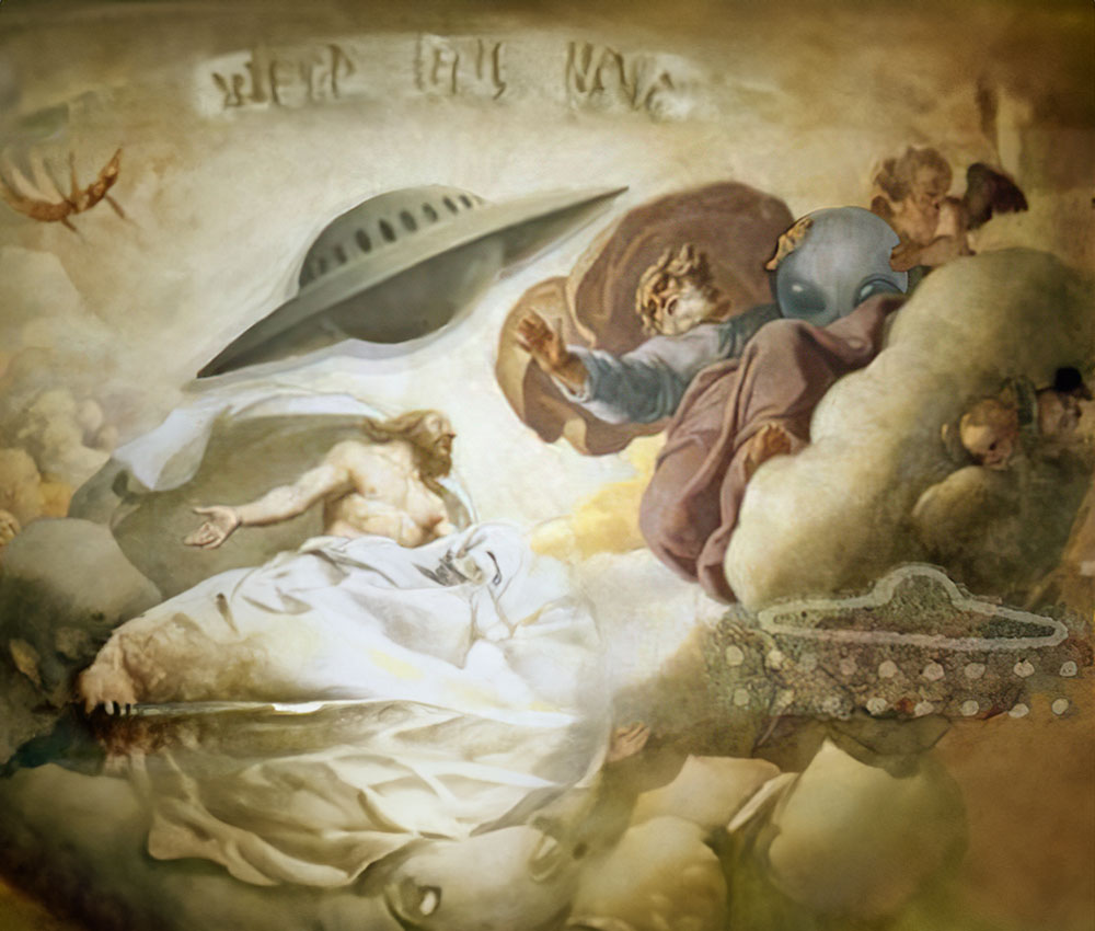 Interpretación IA de la Creación de Miguel Ángel