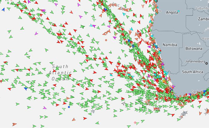 El tráfico marítimo fue normal