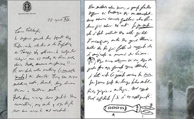 Las cartas manuscritas llevaban membrete del Senado del Reino