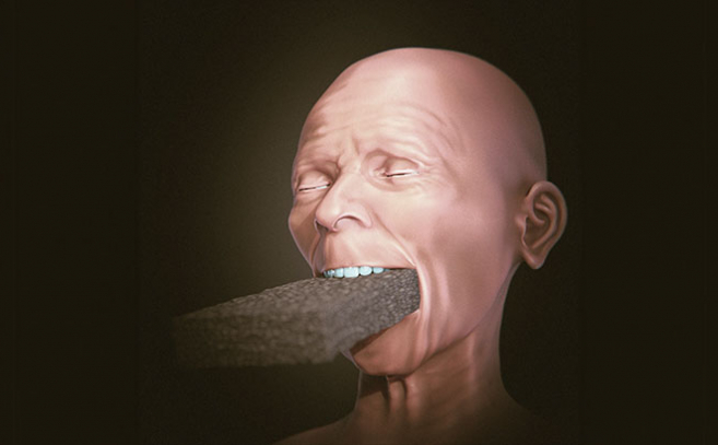 Reconstrucción 3D del craneo ID6