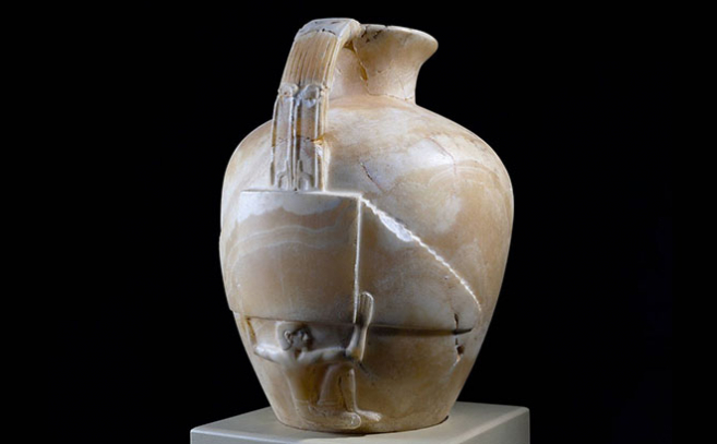 El jarrón de Zóser con la alusión al festival Heb Sed El jarrón de Zóser con la alusión al festival Heb Sed