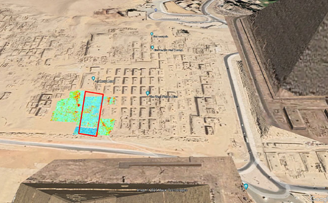 Localización de la estructura en forma de L